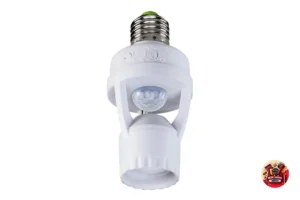 Sensor de Presença Bivolt para Lâmpada com Fotocélula Soquete E27
